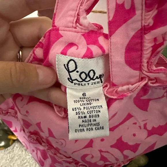 VTG white tag Lilly Pulitzer shift dress girls size 6 - Picture 3 of 3